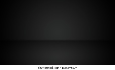 Black empty room studio gradient background.