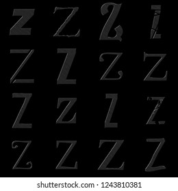 Worn Metal Letter Z Images Stock Photos Vectors Shutterstock