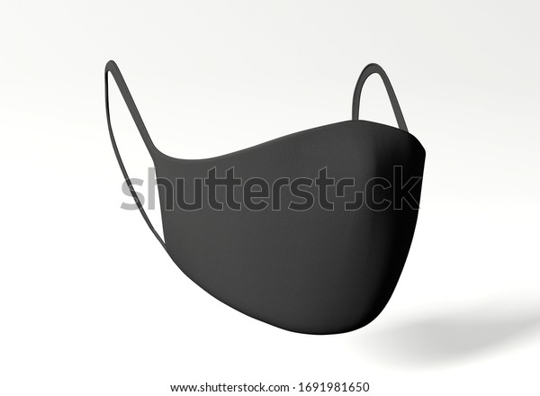 Download Black Face Mask Mockup Virus 3d Stock Illustration 1691981650