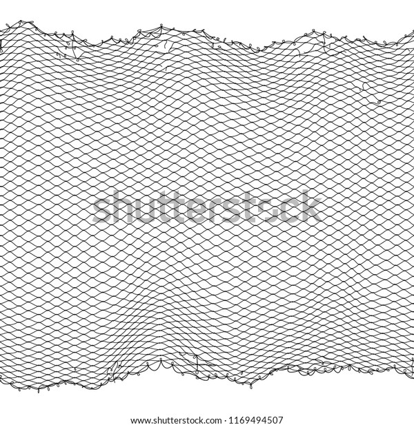 白い背景に黒い漁師のロープのネットテクスチャー 狩猟用の漁師の網 繊維の表面イラスト のイラスト素材