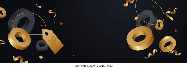 Black friday and Cyber monday banner template. Sale banner template design, Cyber Monday special offer. Black friday sale. 3d illustration - Powered by Shutterstock