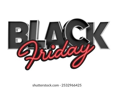 Black Friday Promotion Label Red And Black In 3d render isolated white background. 3d illustration - Powered by Shutterstock