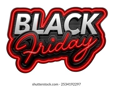 Black Friday Promotion Label Red And Black In 3d render isolated white background. 3d illustration - Powered by Shutterstock