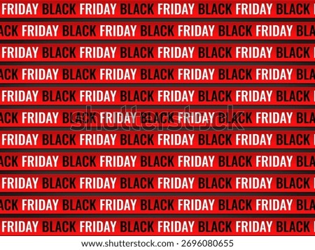 Black Friday red seamless pattern background. Set of Black Friday sale backgrounds.