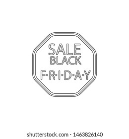Black Friday Sale Abstract icon. Element of black friday for mobile concept and web apps icon. Outline, thin line icon for website design and development, app development - Shutterstock ID 1463826140