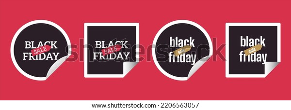 Black Friday sales icons. Black Friday design, sale,\
discount, advertising, marketing price tag. Clothes, furniture,\
cars, sale