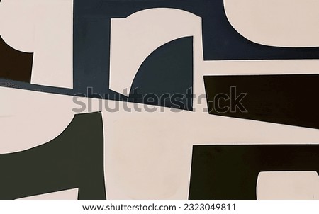 black geometric irregular art pattern