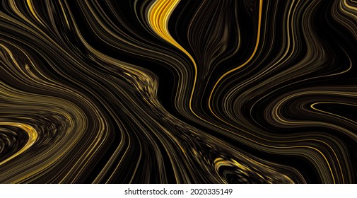 Black And Gold Ink Splatter Marbling Epoxy Polished Surface