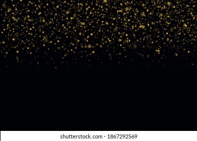 Black Gold Star Night Sky Background Stock Illustration 1867292569 ...