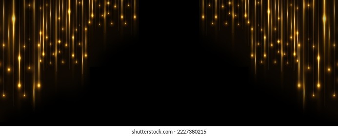 Black and Golden Royal Awards Graphics Background. Lights Elegant Shine Modern Template. Space Falling Star Particles Corporate Template. Classy Certificate Banner.  - Powered by Shutterstock