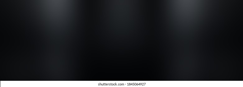 black gradient abstract background / dark grey room studio background / for background wallpaper your product montage