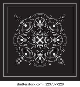 Magic Elemental Rune Wind Line Art Stock Vector (Royalty Free) 1152841457