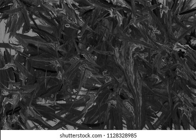 Black with gray acrylic paint on paper texture. Chaotic abstract organic design.  - Shutterstock ID 1128328985