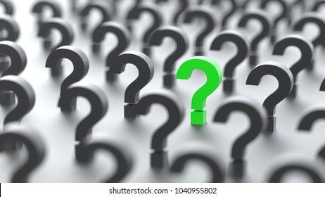 Black Green Question Marks Background 3d Stock Illustration 1040955802 ...