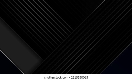 Black And Grey Metallic Abstract Tech Geometric Background