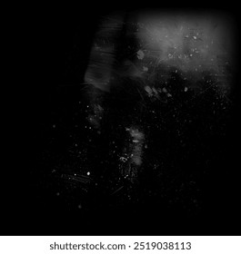 Black grunge scratched background old film effect dusty scary texture. Royalty high-quality free stock image of Dirty urban grunge Vintage light distressed retro noise effect isolated overlay