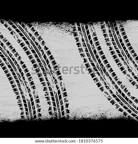 Similar – Image, Stock Photo snow tracks Snow