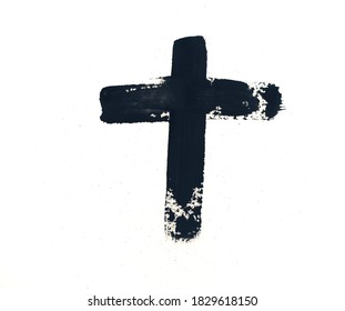 Cross Thick Strokes Religious Icon Handdrawn Stock Vector (Royalty Free ...