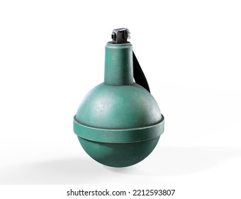 Black Hand Flash Bang Smoke Grenade 3d Illustration 3d Render