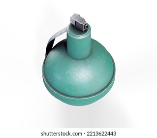 Black Hand Flash Bang Smoke Grenade 3d Illustration 3d Render