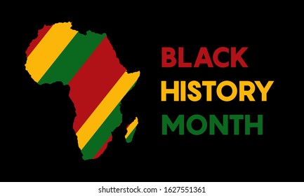Black History Month. Celebrated annually in February in the USA and Canada, October in Great Britain . Background, poster, greeting card, banner design.  - Shutterstock ID 1627551361
