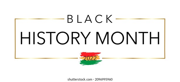 Black History Month Logo Illustration