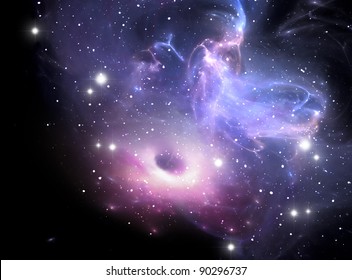 Black Hole In The Nebula