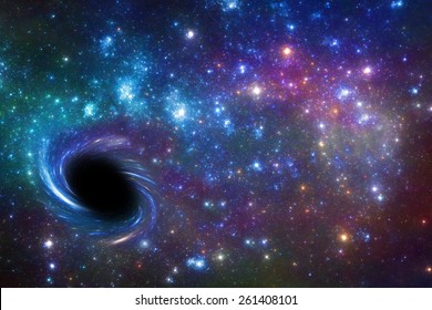 Black Hole Over Star Field