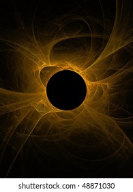 Black Hole Swallowing The Sun