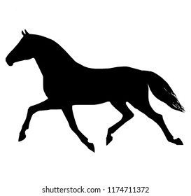 Similar Images, Stock Photos & Vectors of Vector symbol of black horse