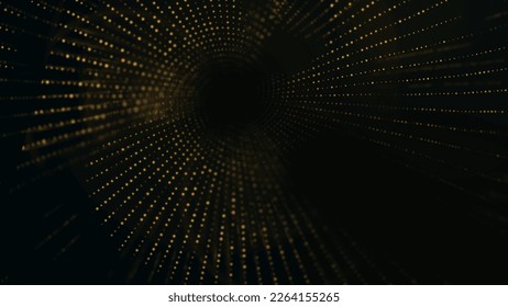 Black Illustration Gold Abstract