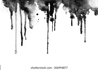 Black ink brushed on white background.