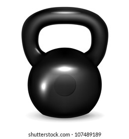 Close On Black Iron Metal Kettlebell Stock Photo 1722272179 | Shutterstock