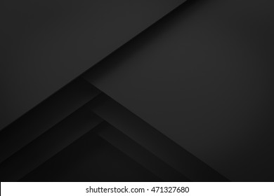 Black Layer Layout Paper Material Background 3d Render