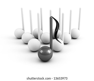 black leading note