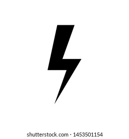 Black Lightning Bolt Icon Isolated On Stock Illustration 1453501154 ...