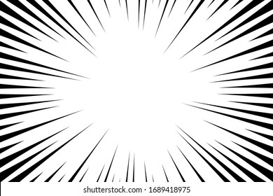 Black Lines Explode On White Background Stock Illustration 1689418975 ...