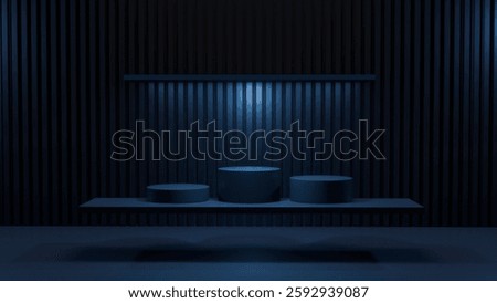 Black Long Rectangular Hanging Platform to Display Your Amazing Products