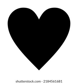 Black Love Heart Icon On A White Background.Heart Love Emoji Icon Object Symbol Gradient Art Design Cartoon Isolated Background.One Dark Black Heart Gradient.	