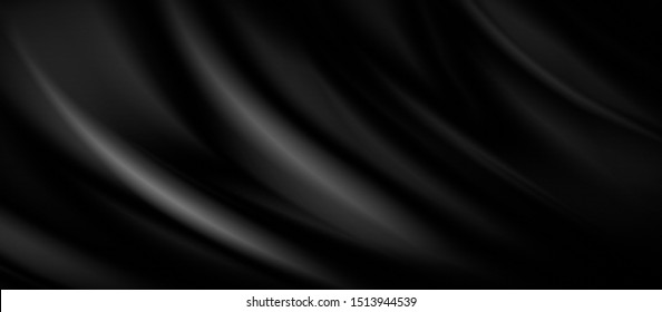 Black Luxury Fabric Background Copy Space Stock Illustration 1513944539 ...