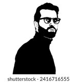Black man vector art work 