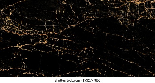 Black Marble With Golden Veins.