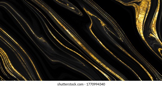 Black Marble With Golden Veins ,Black Marbel Natural Pattern For Background, Abstract Black White And Gold, Black And Yellow Marble, Hi Gloss Marble Stone Texture Of Digital Wall Tiles Design.