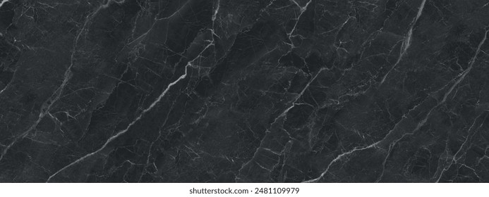 Black Marble Texture, White Veins, High Gloss Marble For Abstract Interior Home Decoration And Ceramic Wall Tiles And Floor Tiles Surface. - Powered by Shutterstock