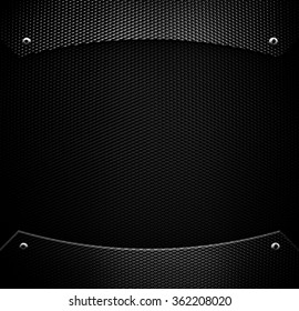 Black Metal Mesh Background 