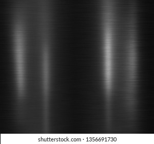 Black Metal Texture Background Or Dark Stainless Steel Abstract