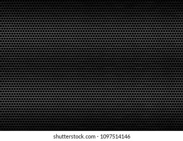 Black Perforated Metal Plate Metal Grill Stock Vector (royalty Free 