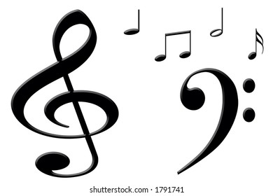 Black Musical Notes