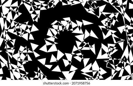 black mystical pattern mesmerizing optical illusion