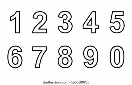 outline number images stock photos vectors shutterstock